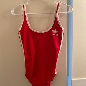 Red Adidas Bodysuit